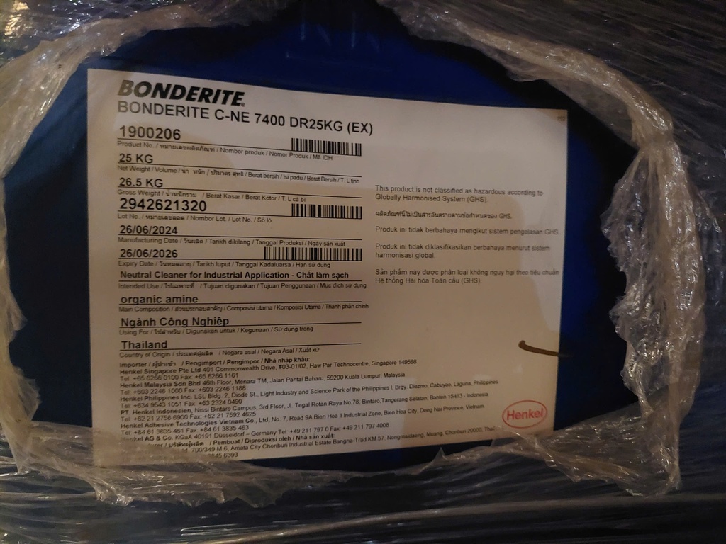 Chất làm sạch BONDERITE C-NE 7400 DR25KG (EX)